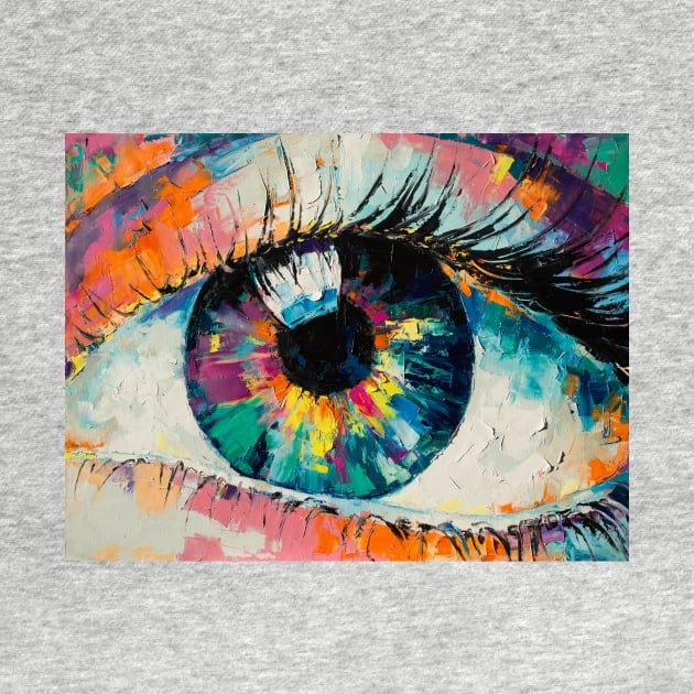 Oil painting of a big eye. by MariDein